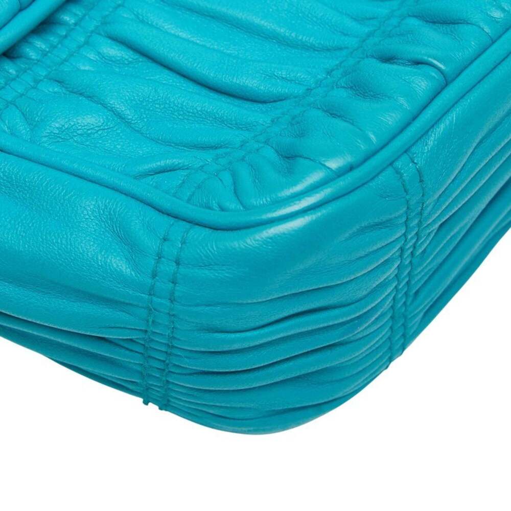 PRADA Blue Leather Shoulder Bag - Picture 4 of 11